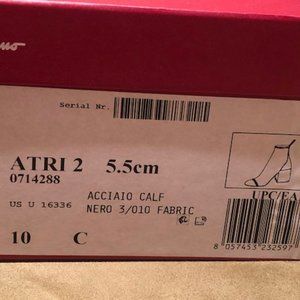 Salvatore Ferragamo Atri Metallic Leather Boots